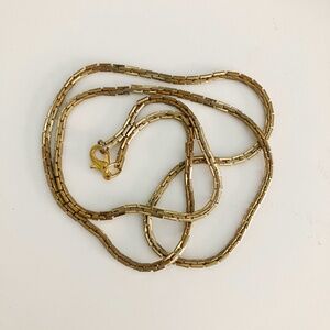 Vintage gold tone chain necklace